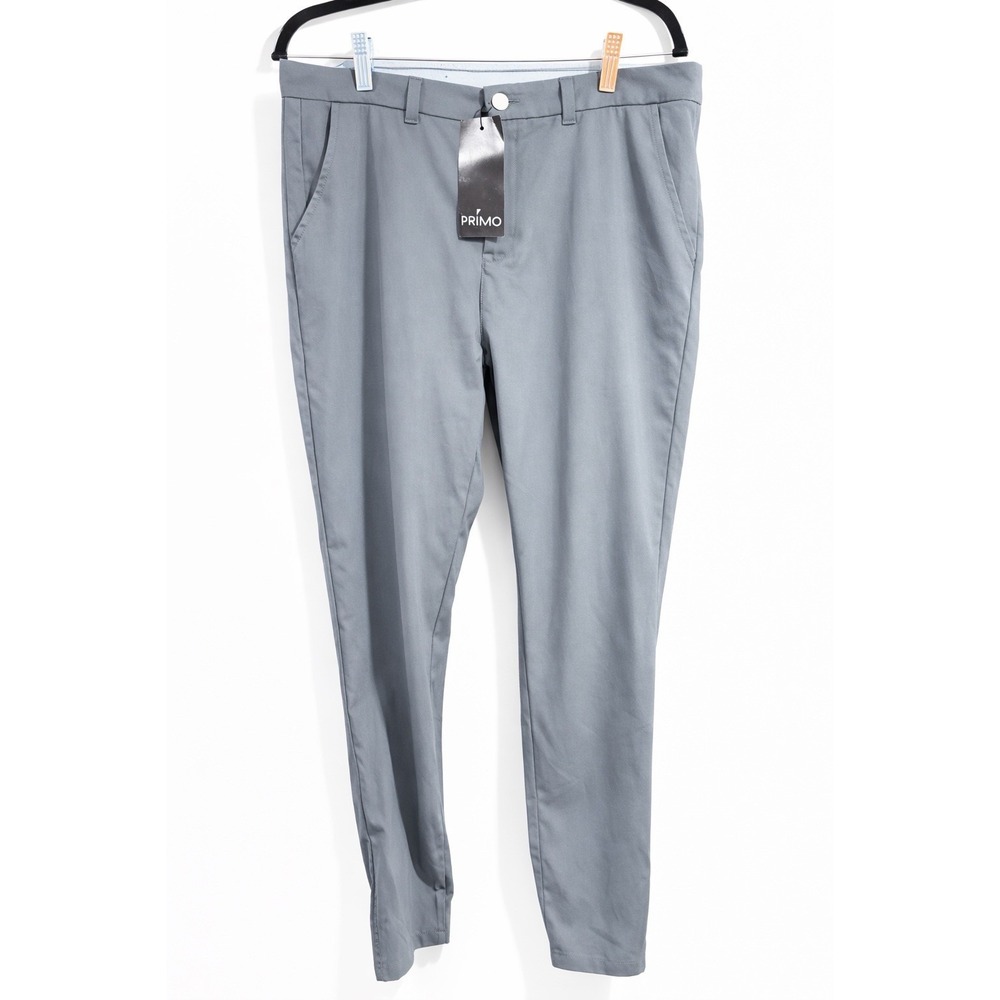 Primo Golf Pants Mens 34 Dark Gray Jogger Golf Performance Ankle Zip NWT